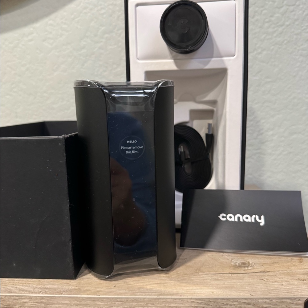 Canary Smart Home Security Camera in Black